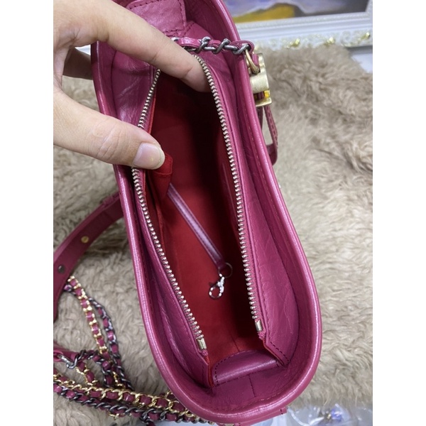 Túi xách hobo hồng sen size 20