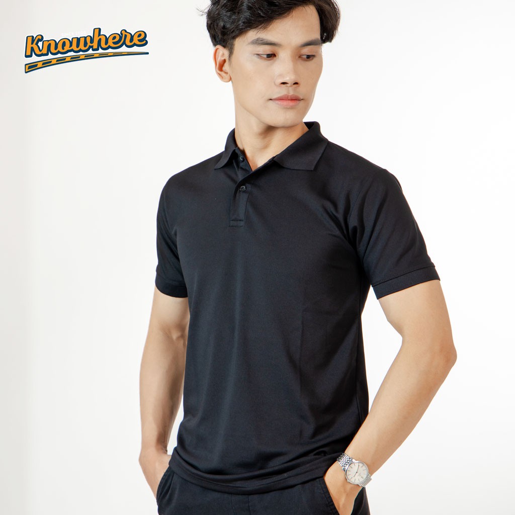 Áo thun ngắn tay có cổ BASIC thương hiệu KNOWHERE | BigBuy360 - bigbuy360.vn