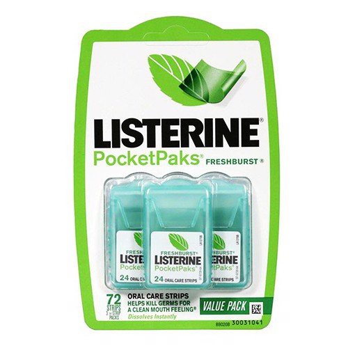 Miếng Ngậm Thơm Miệng Bạc Hà Listerine PocketPaks Freshburst 72 Miếng