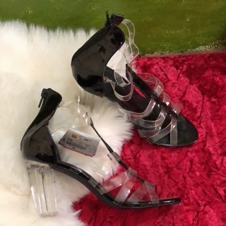 Sandal quai trong gót 9p