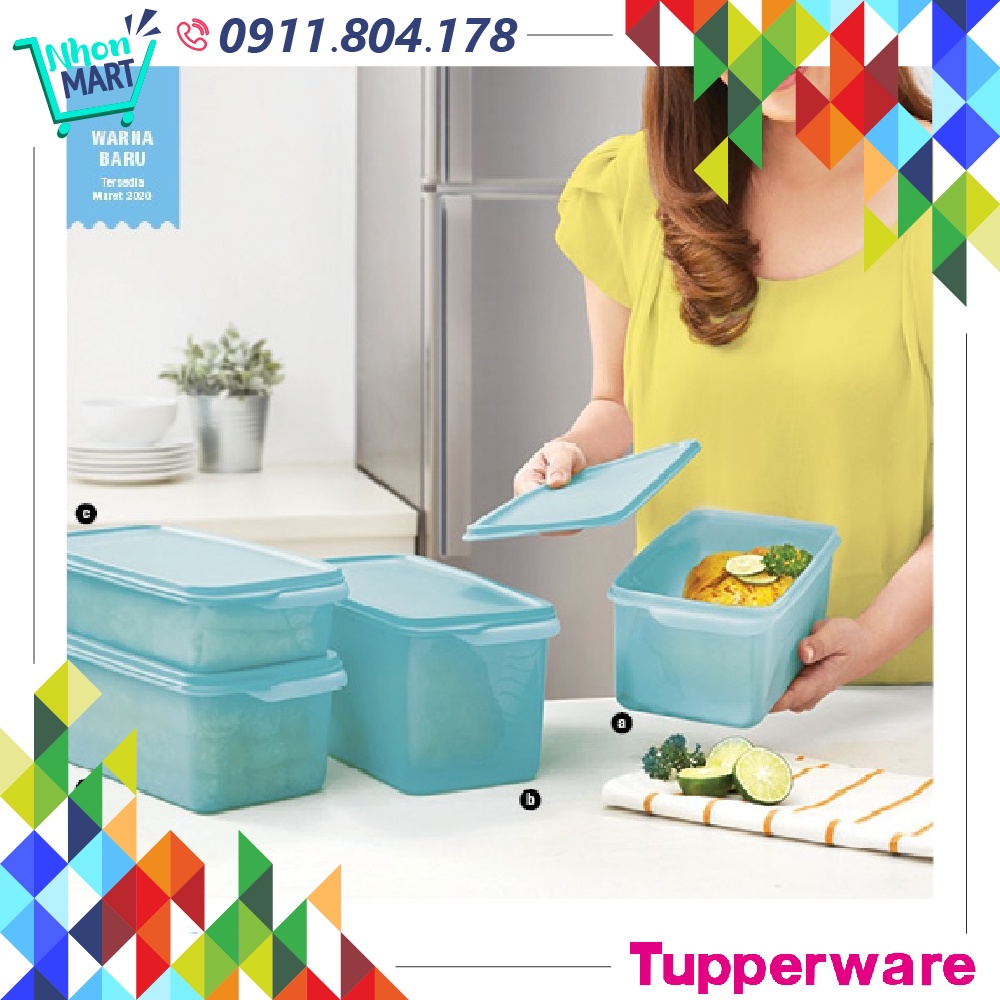 [Tupperware lẻ hộp] Hộp trữ mát thực phẩm Freshia 1l / 1.3l / 2l / 2.2l / 3.1l / 580ml