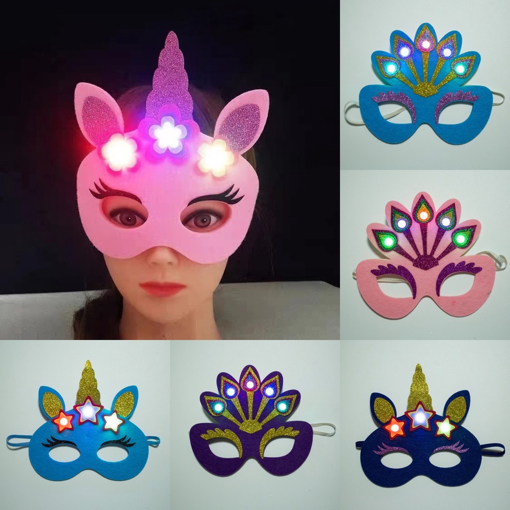 Mặt Nạ Mắt Hóa Trang Halloween Phát Sáng