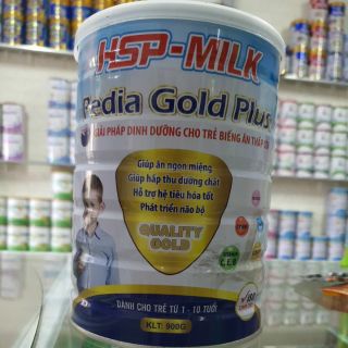 Sữa HSP PEDIA GOLD PLUS 900G cho trẻ biếng ăn từ 1 tuổi trở lên