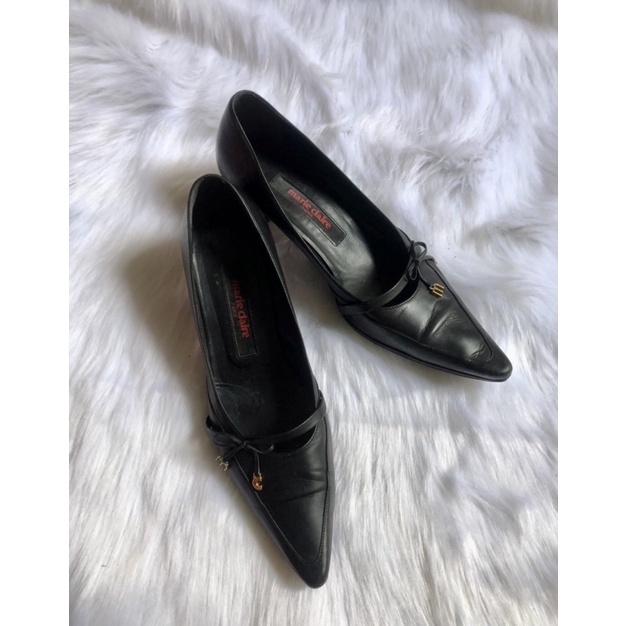 💚 👠 (Giày si nữ hiệu vintage- secondhand) •Giày chuẩn si cao gót chính hãng hiệu của nữ Marie claire 97%•