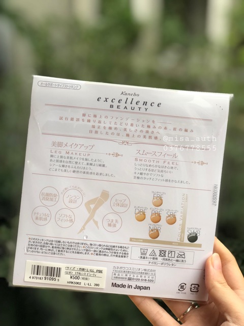 Tất da chân Kanebo Excellence Beauty và Kanebo Excellence