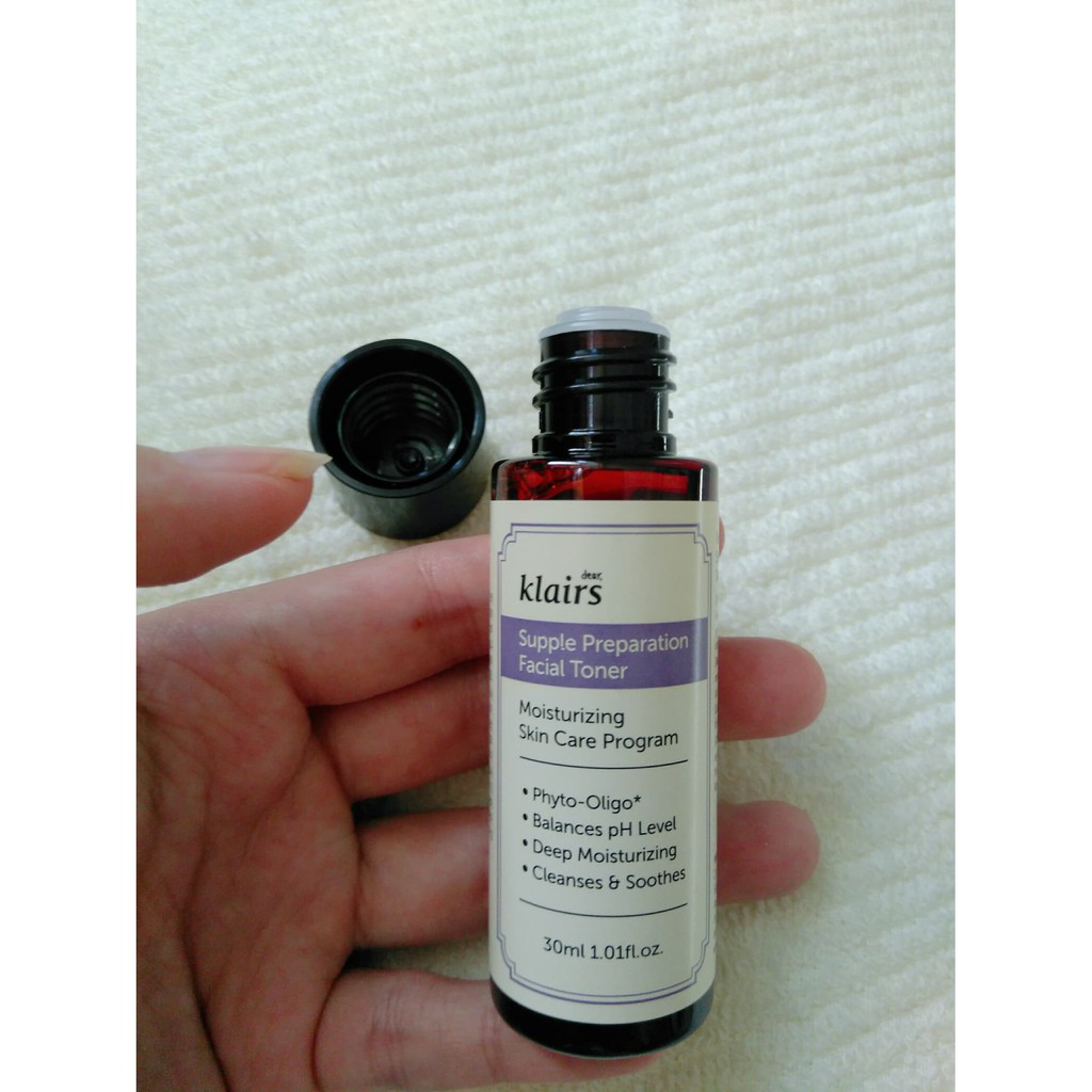 Nước hoa hồng Klairs Supple Preparation Toner Klairs 30ml Auth Hàn Quốc