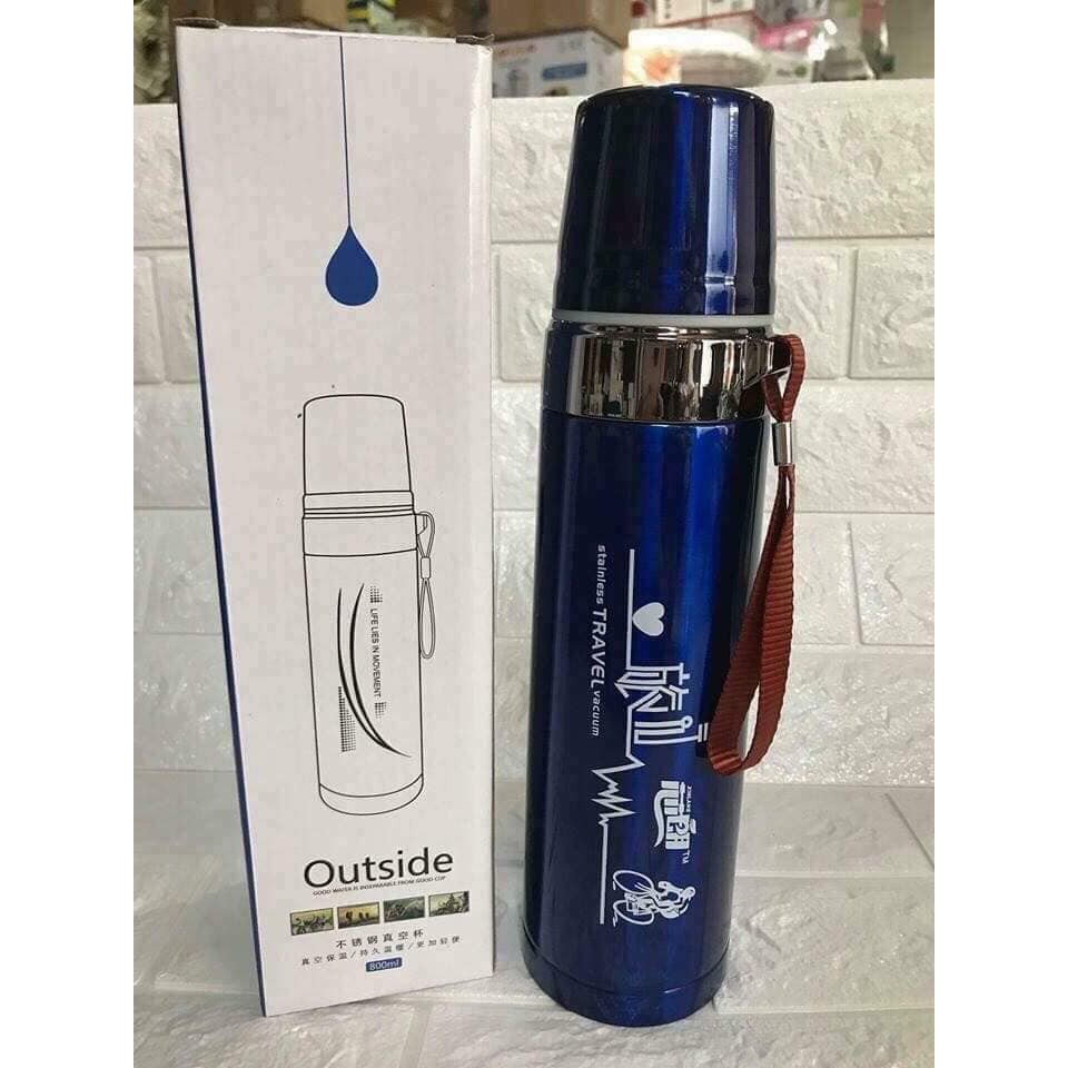 Bình nước giữ nhiệt Outdoor 800ml- bình giữ nhiệt thể thao nóng lạnh vận động đẹp sang trọng