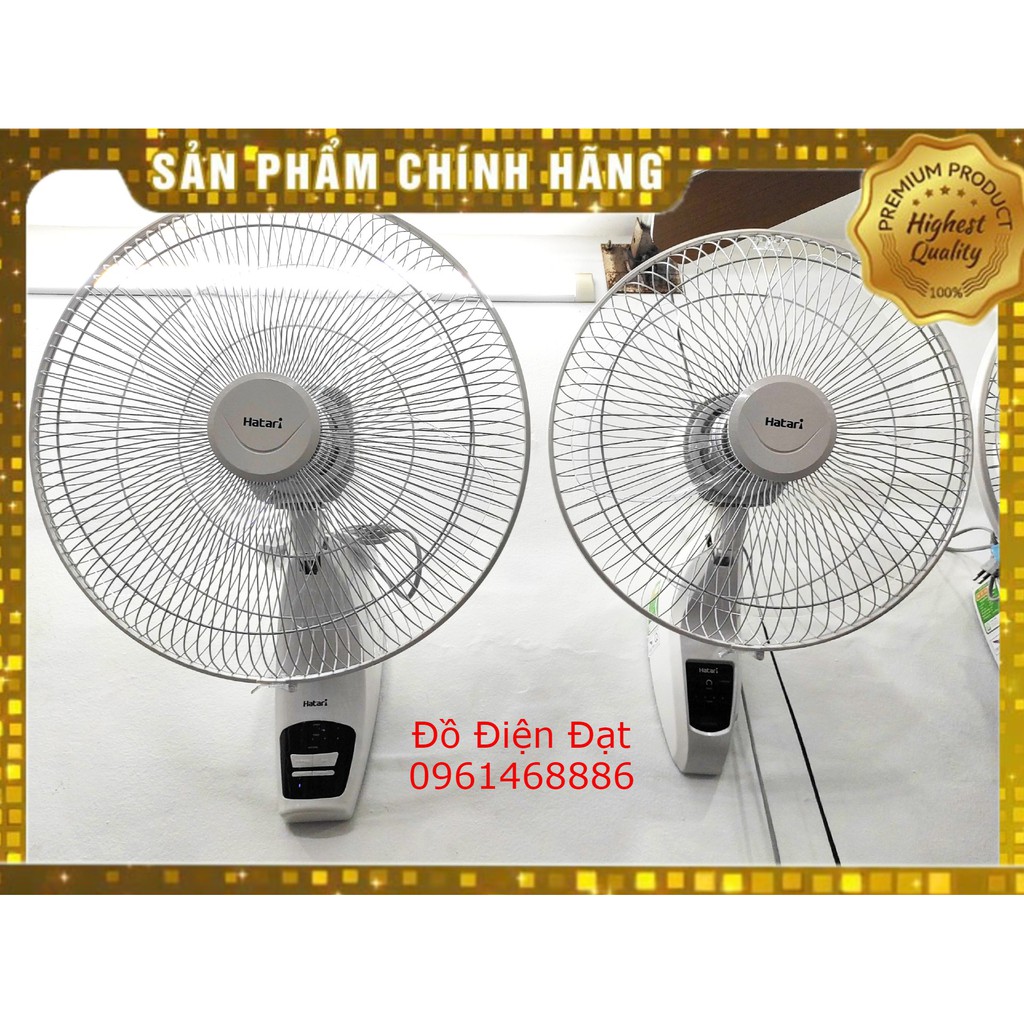 Quạt treo tường Thái Lan, Quạt treo nhập khẩu có điều khiển Hatari, Chính hãng, Bảo hành 12 tháng
