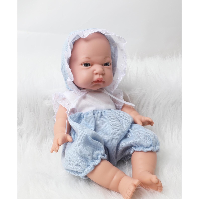 Búp Bê Em Bé Sơ Sinh Bằng Chất Liệu Vinyl Toàn Thân Màu Xanh Lá Cây Dễ Thương Giống Thật