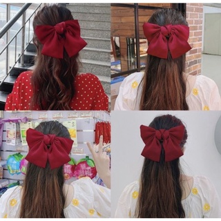 Kẹp nơ siêu to lụa satin đẹp
