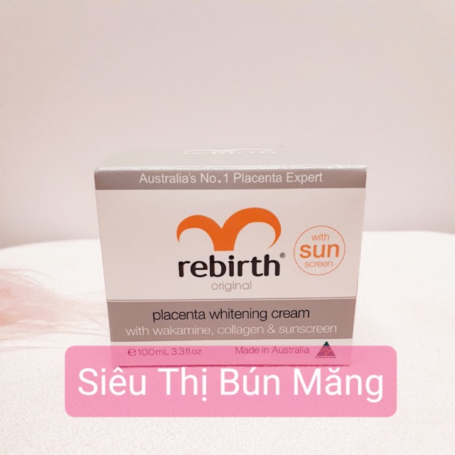 Kem nhau thai cừu Rebirth Original with Sun Screen kem bill Úc