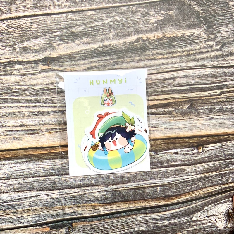 Sticker Đi Biển Genshin Impact độc quyền vẽ bởi artist Hunmyi