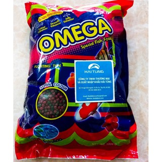 Thức ăn cho cá cảnh Omega túi 1kg. Dòng thức ăn cao cấp giá thành vừa phải nhưng vẫn đủ dinh dưỡng cho cá