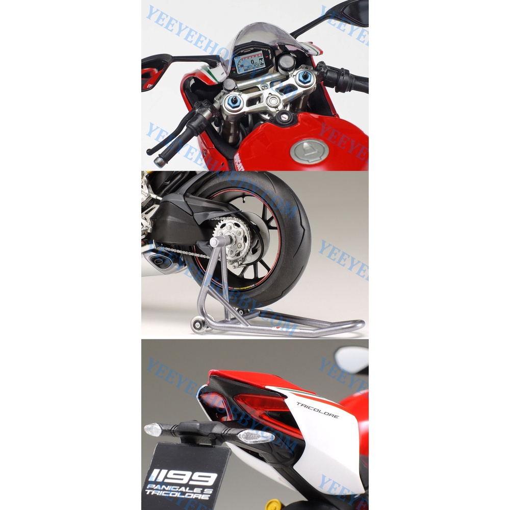 [YEEYEE] MÔ HÌNH LẮP RÁP TAMIYA - 1/12 DUCATI 1199 PANIGALE S TRICOLORE