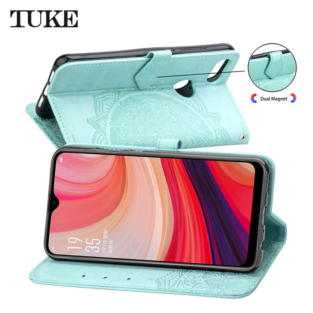 (KB) Bao da họa tiết hoa Mandala cho OPPO R17 A3 A7 | BigBuy360 - bigbuy360.vn