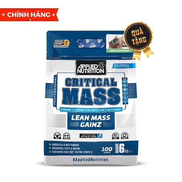 Sữa tăng cân Applied Nutrition Critical Mass, 6KG  nhập khẩu Mỹ