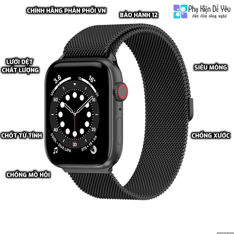 Dây đồng hồ SwitchEasy Mesh Stainless Steel Watch Loop cho Apple Watch 38/40/41/42/44/45mm [CHÍNH HÃNG PHÂN PHỐI]