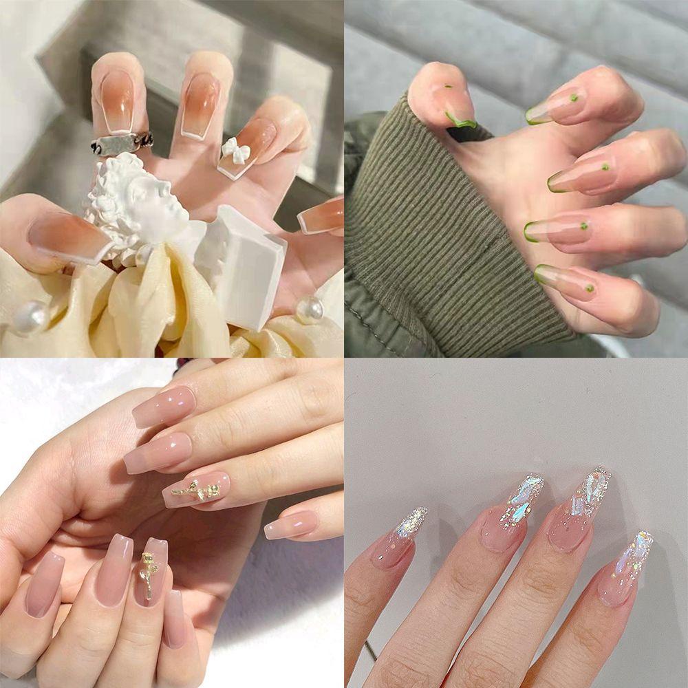 Bộ 24 Móng Tay Giả Che Phủ Toàn Diện Có Thể Tháo Rời