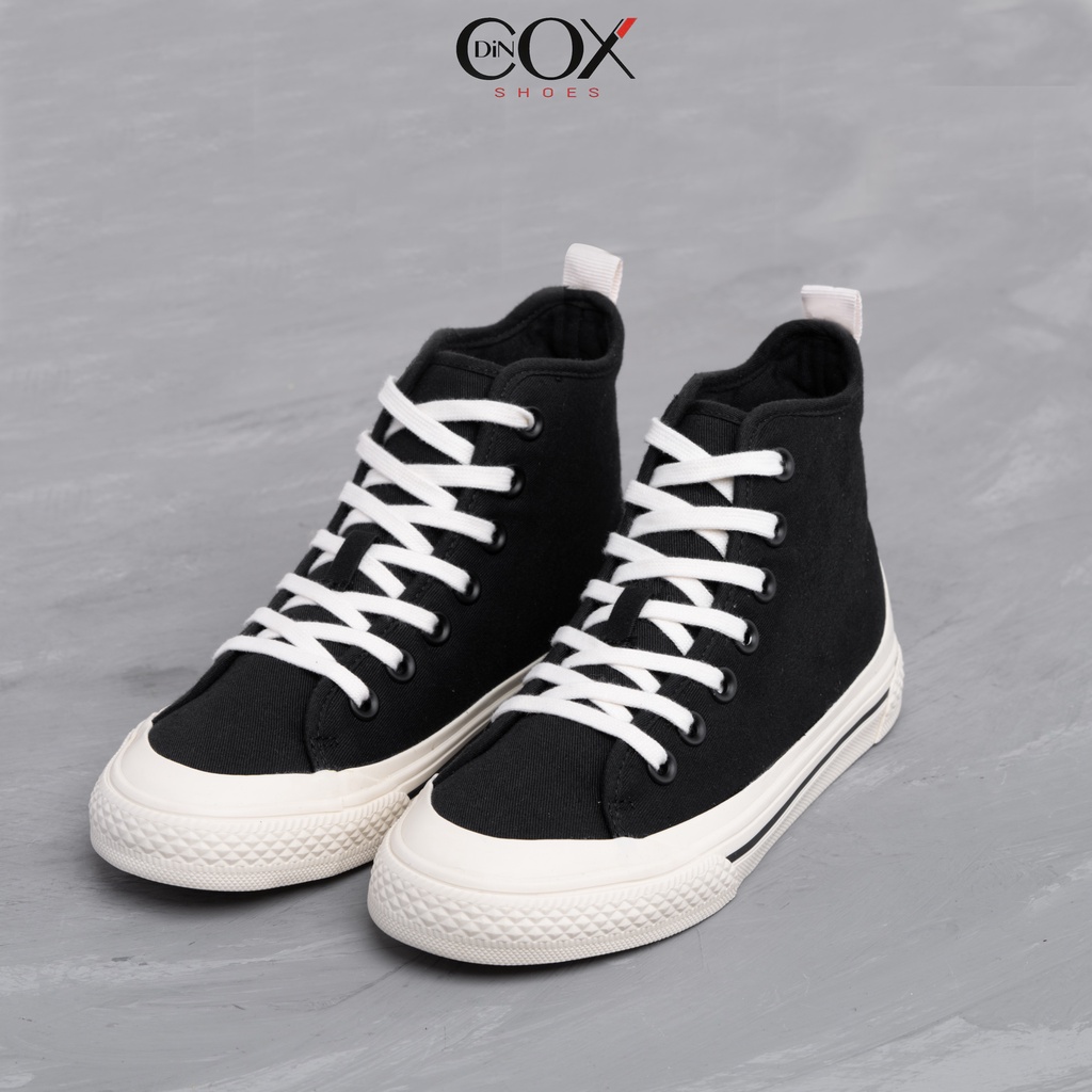 Giày Sneaker Vải Nữ DINCOX D09 Năng Động Cá Tính Black