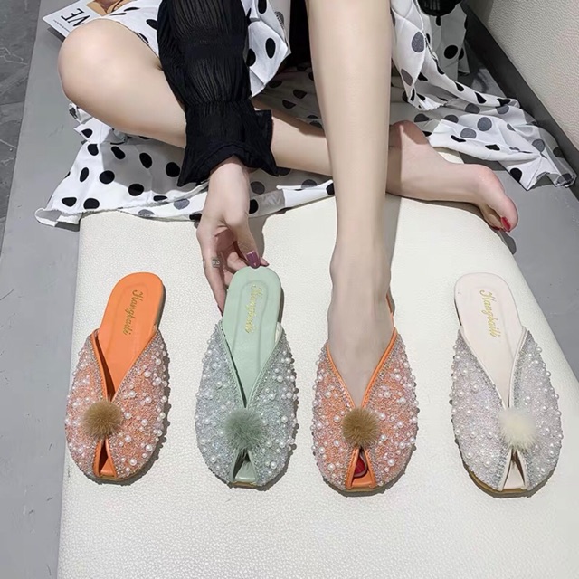 [SẴN] DÉP SỤC HỞ SIÊU CUTE