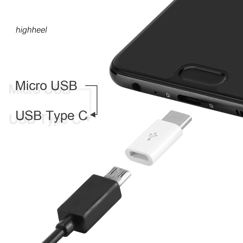 Đầu Chuyển Đổi Micro USB Cái Sang Type-C Đực OTG Cho Điện Thoại