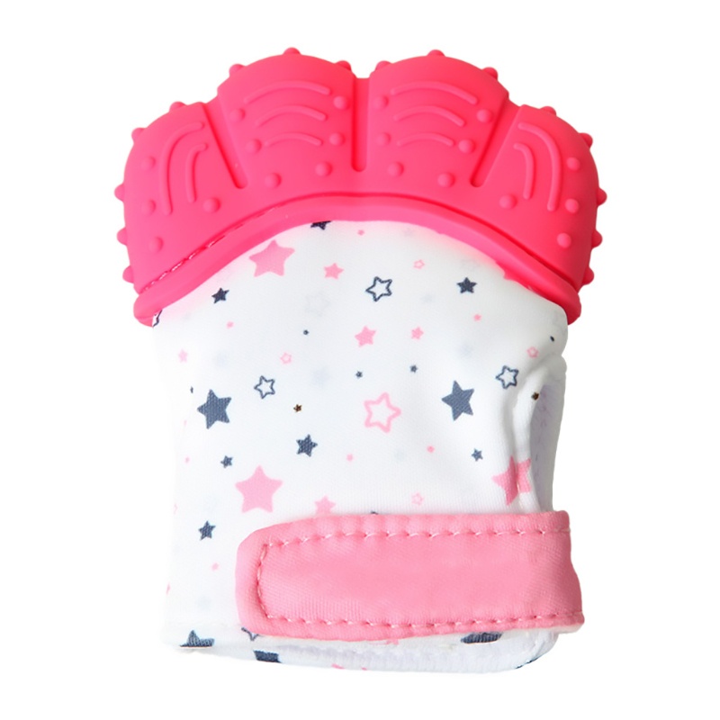 Găng tay ngậm nướu bằng silicone an toàn dành cho trẻ
