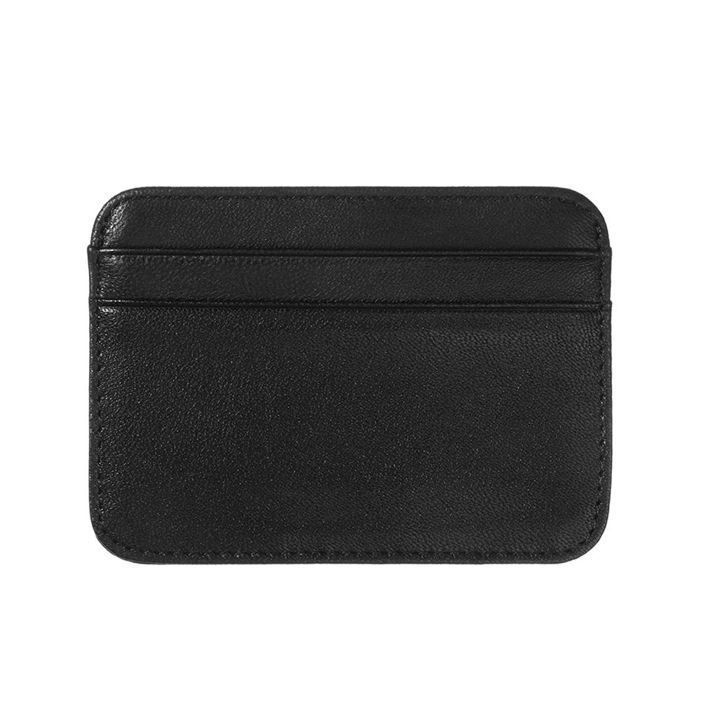 Ví Da Cừu Thật Mini Có Ngăn Đựng Thẻ Thời Trang Sang Trọng Cho Nam