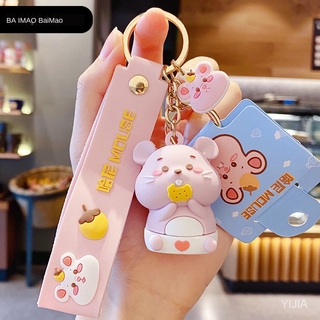 Móc chìa khóa gắn hình chú chuột hani dễ thương