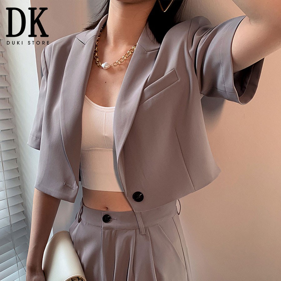 Áo khoác blazer, áo vest blazer nữ dáng lửng cực xinh - DUKI STORE | BigBuy360 - bigbuy360.vn