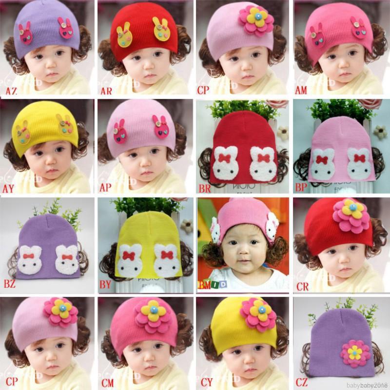 Bộ mũ tóc giả cho bé gái