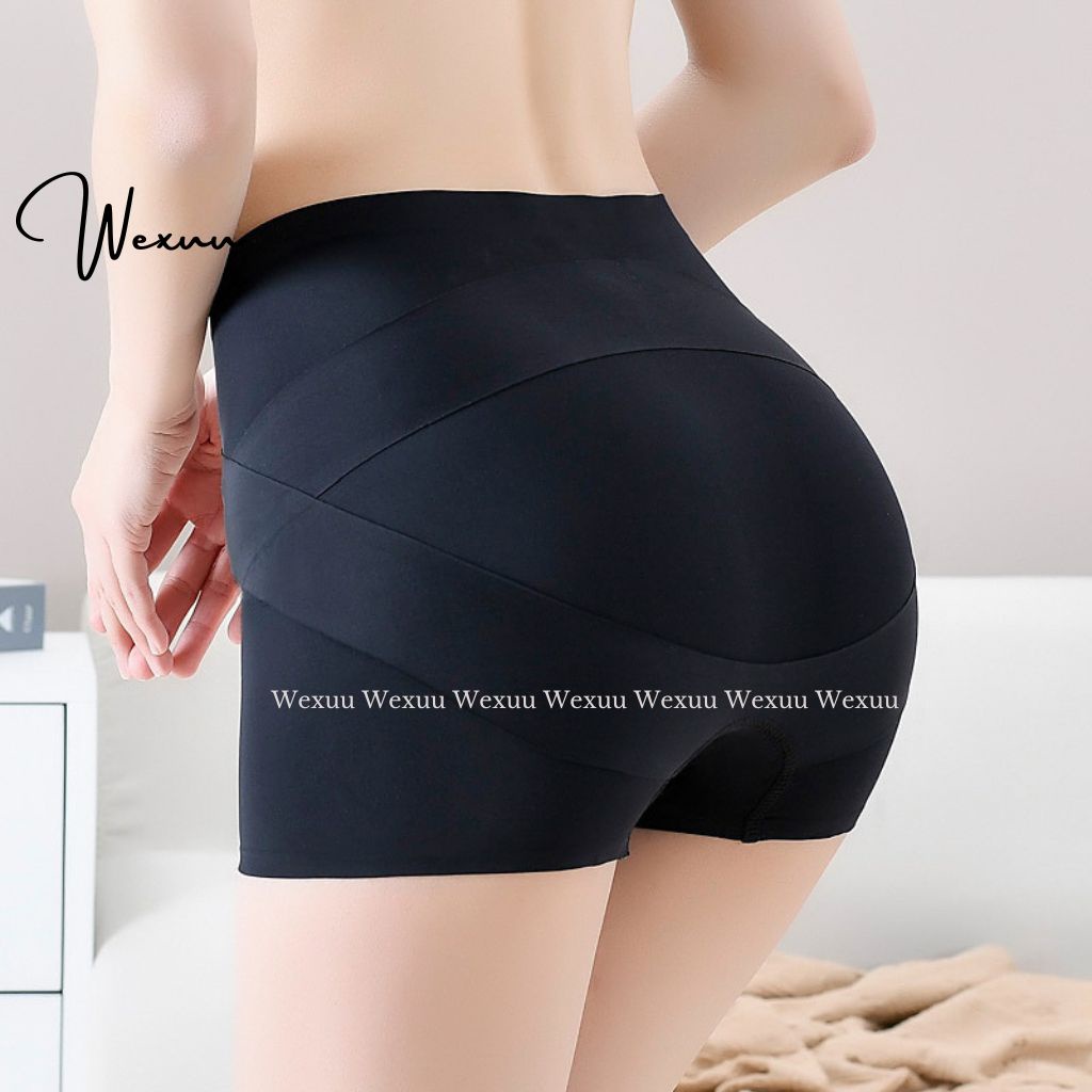 Quần mặc váy cạp cao hỗ trợ gen bụng thon gọn Wexuu Design nâng mông tôn dáng vải su lạnh cao cấp thoáng mát - QV09