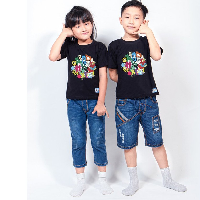 Áo thun trẻ em unisex dành cho bé trai và gái - in mess letter - firstcry