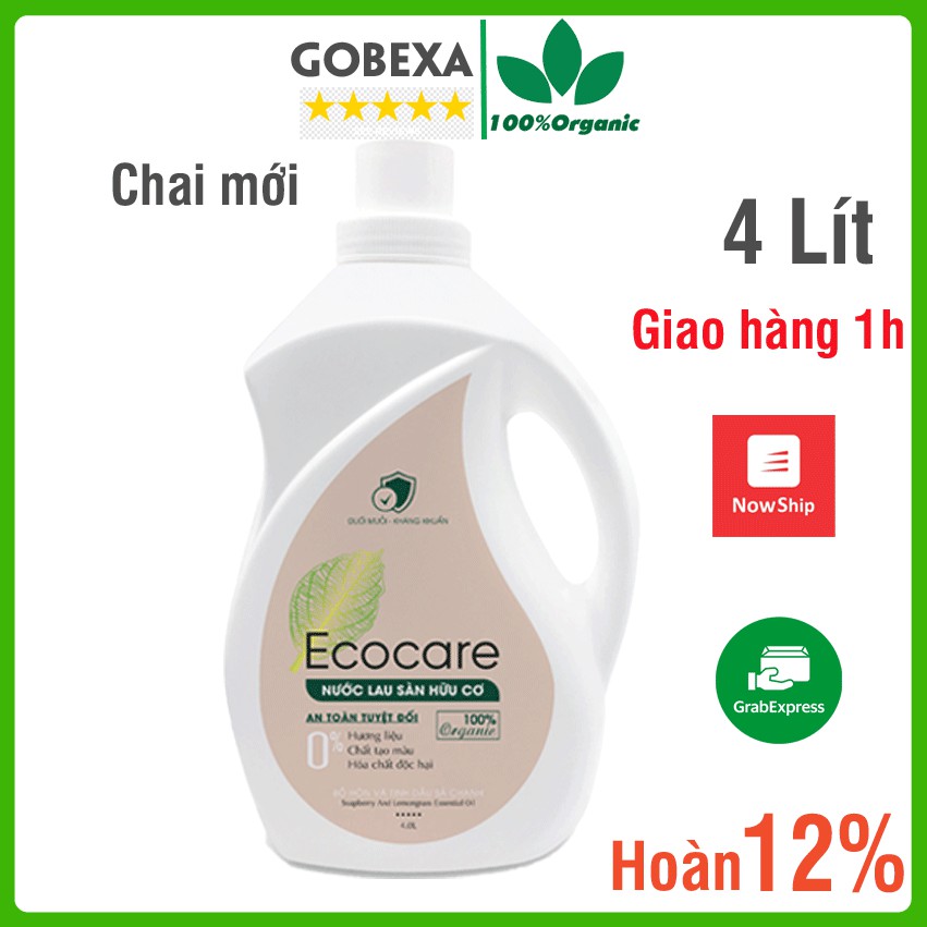Nước lau sàn Ecocare Sả Chanh 4L