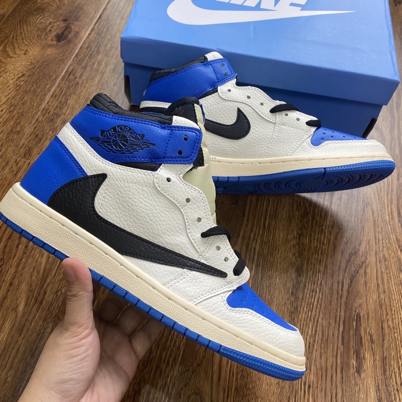 Giầy Jordan 1 Travis xanh cao siêu đẹp Fullbox