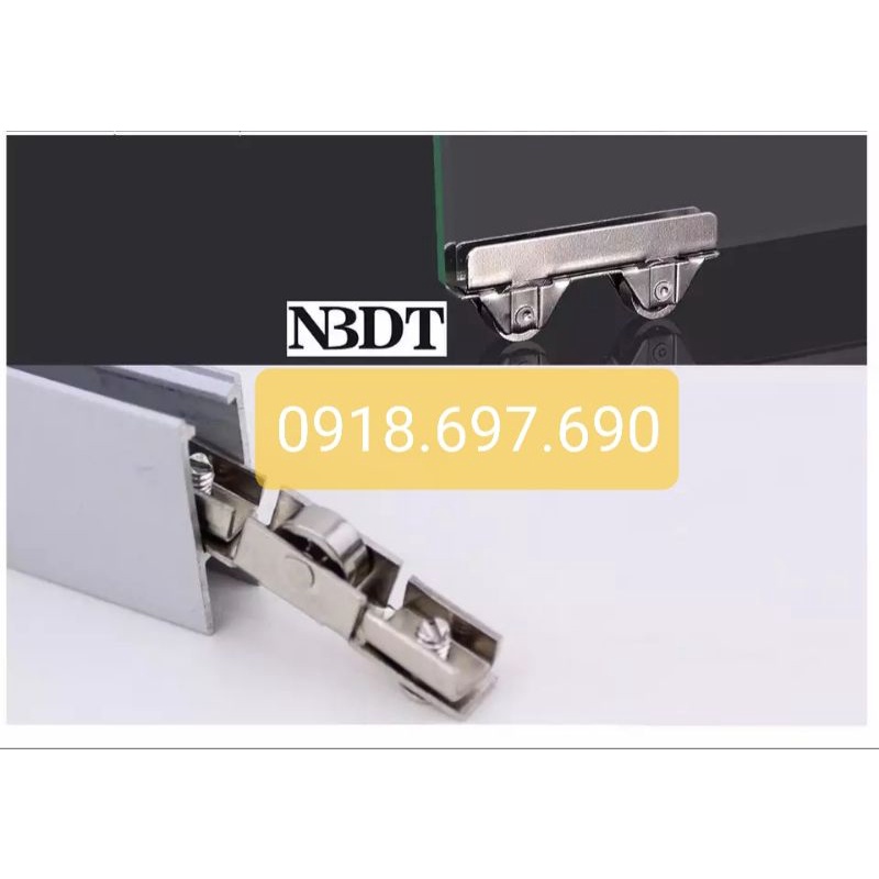 Bánh xe đôi tủ kính lùa