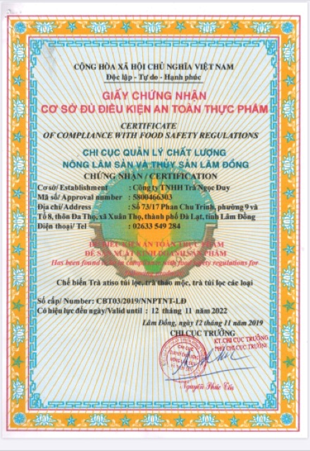 Cao nước ống uống atiso không đường đà lạt