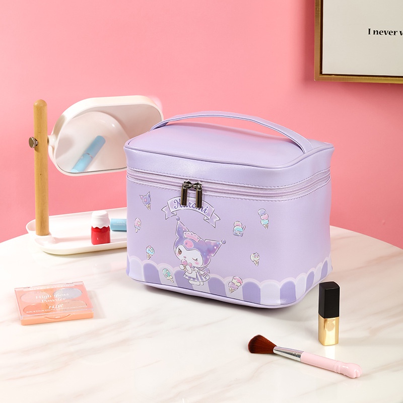 Túi Đựng Mỹ Phẩm Sức Chứa Lớn Họa Tiết Hoạt Hình Hello Kitty