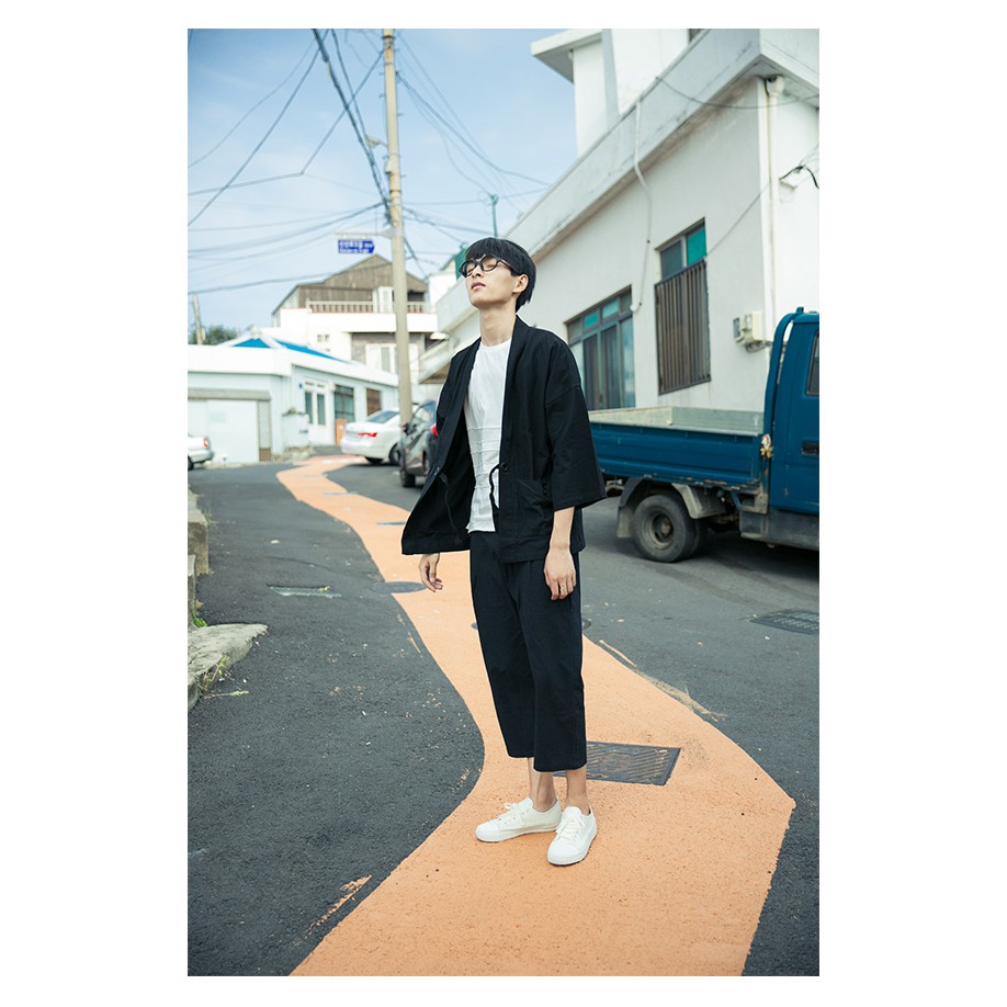 Áo khoác kimono haori happi trơn