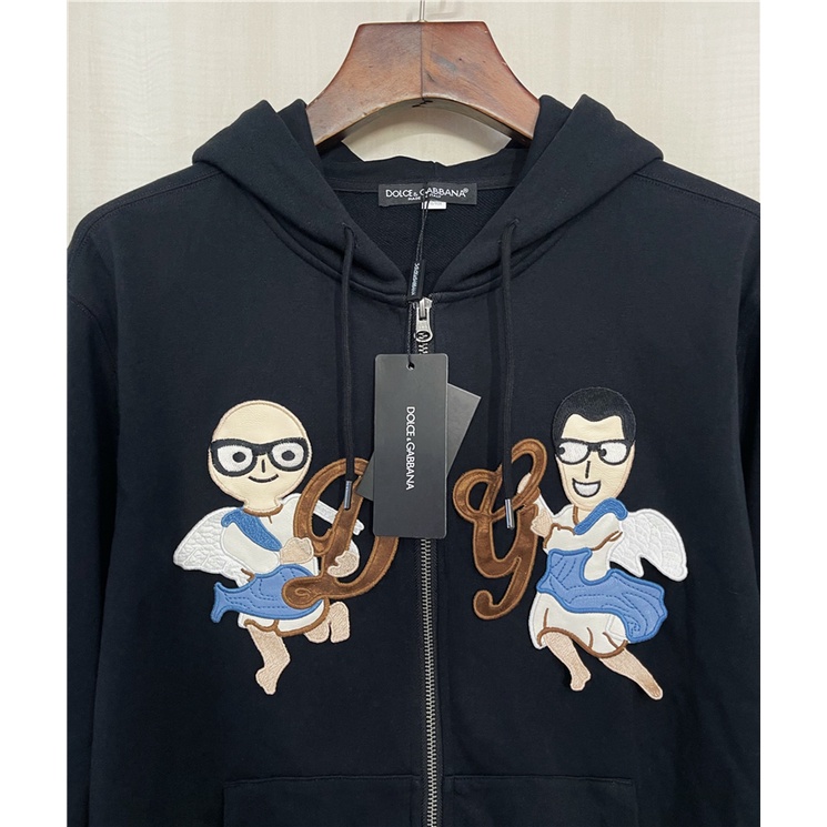 Áo Khoác Hoodie Dài Tay Thêu Chữ angel Mùa Thu Đông Mới D0Lce&GABBA 2021