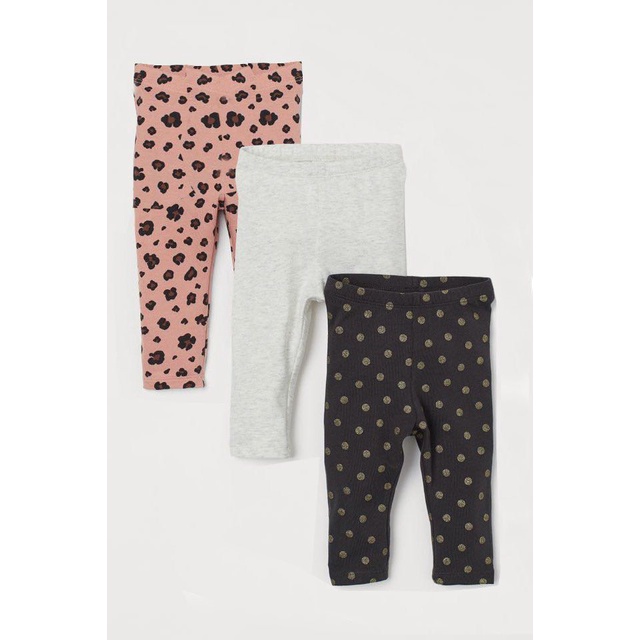 Quần legging Hm bé gái siêu xinh thu đông 2022