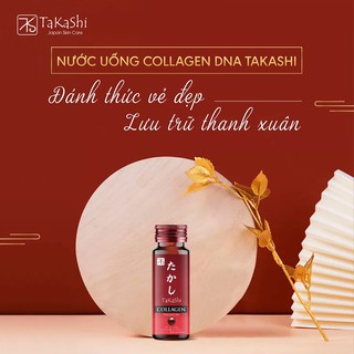 🌹Nước uống Collagen tươi cao cấp Nhật Bản Takashi Bộ 6 chai ngăn nám, chống lão hoá 50ml 🌹