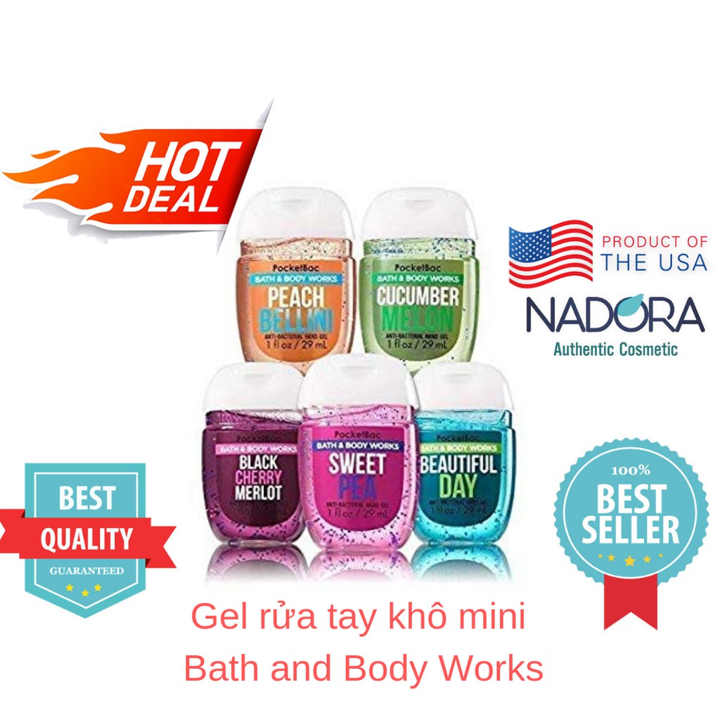 [Được Chọn Mùi] Gel rửa tay khô mini Bath and Body Works | BigBuy360 - bigbuy360.vn