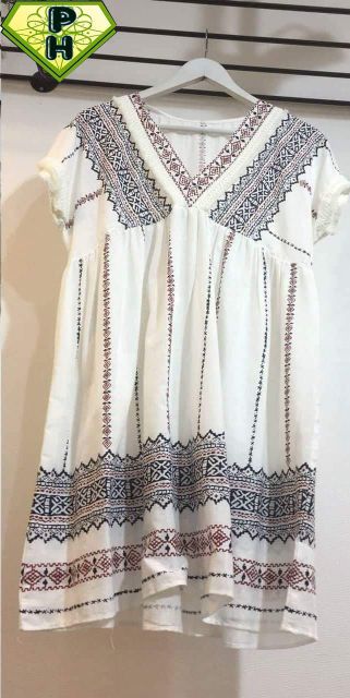 Đầm bohemian vải xô Thái | BigBuy360 - bigbuy360.vn