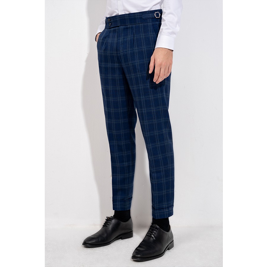 Quần âu nam Biluxury kiểu dáng trẻ trung caro kẻ cao cấp lịch lãm quý ông 4QAUT001TTS | BigBuy360 - bigbuy360.vn