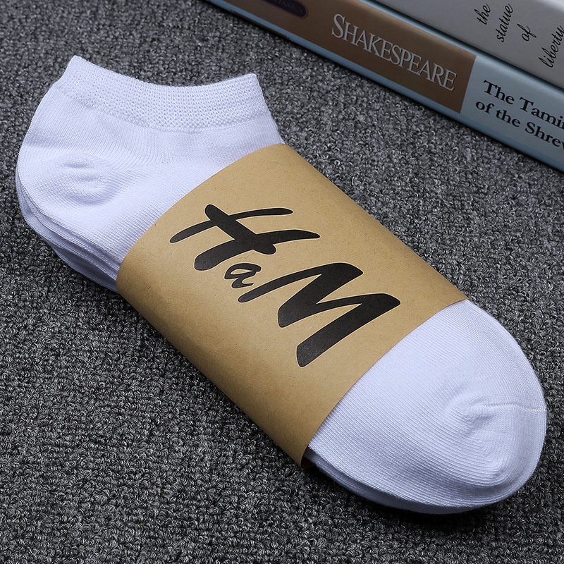 Set 10 đôi tất HM cổ ngắn cotton mềm cho cả nam và nữ