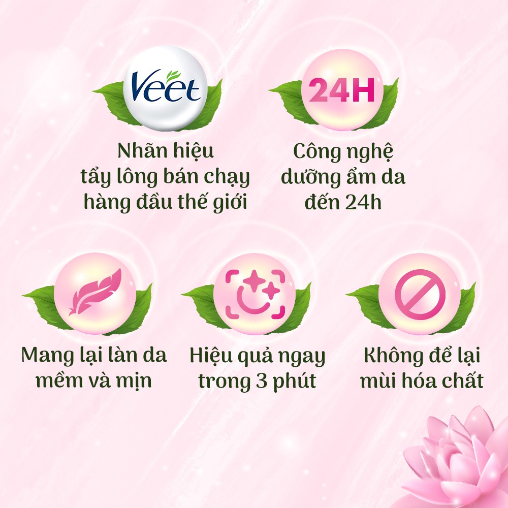 Kem tẩy lông cho da nhạy cảm Veet Silk Fresh 50g | BigBuy360 - bigbuy360.vn