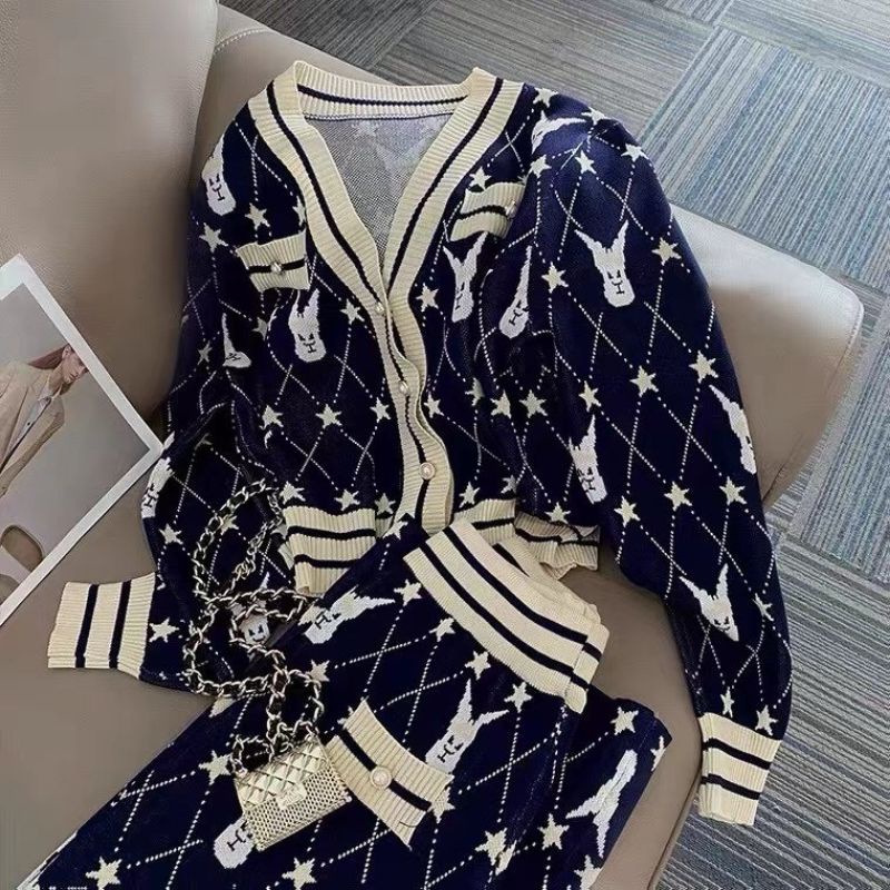 Sét len thỏ áo viền+quần suông hàng QCL1