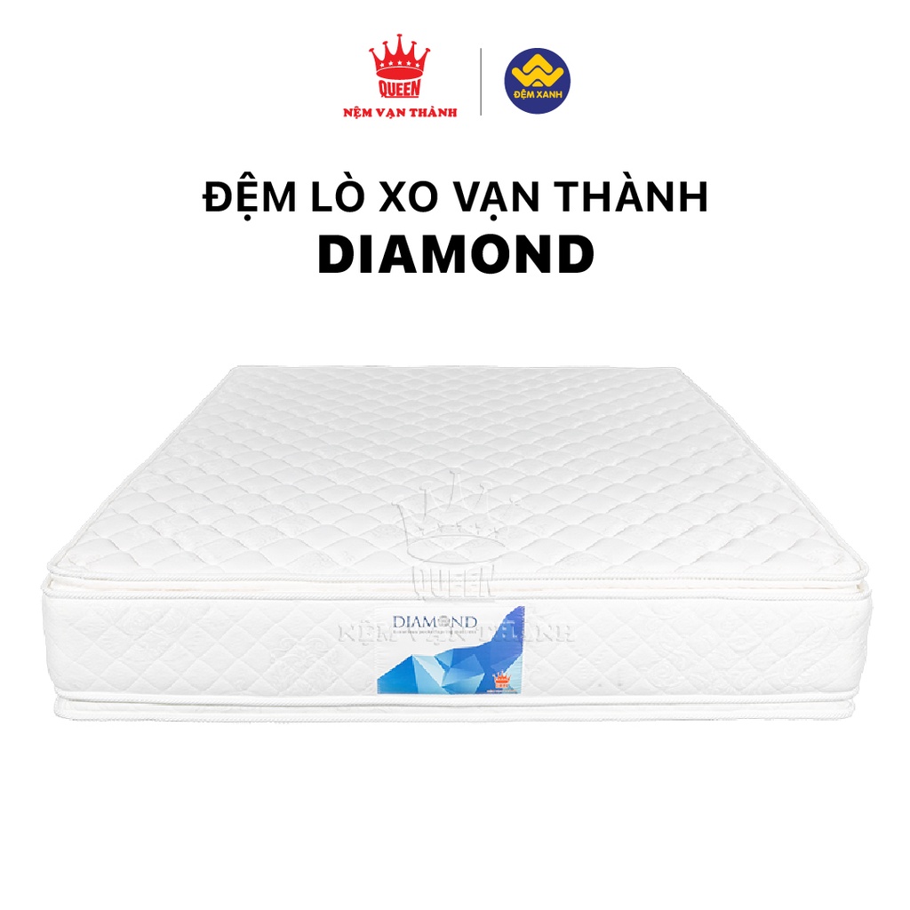 Đệm lò xo Vạn Thành cao cấp Diamond, lò xo túi độc lập, cao 30cm