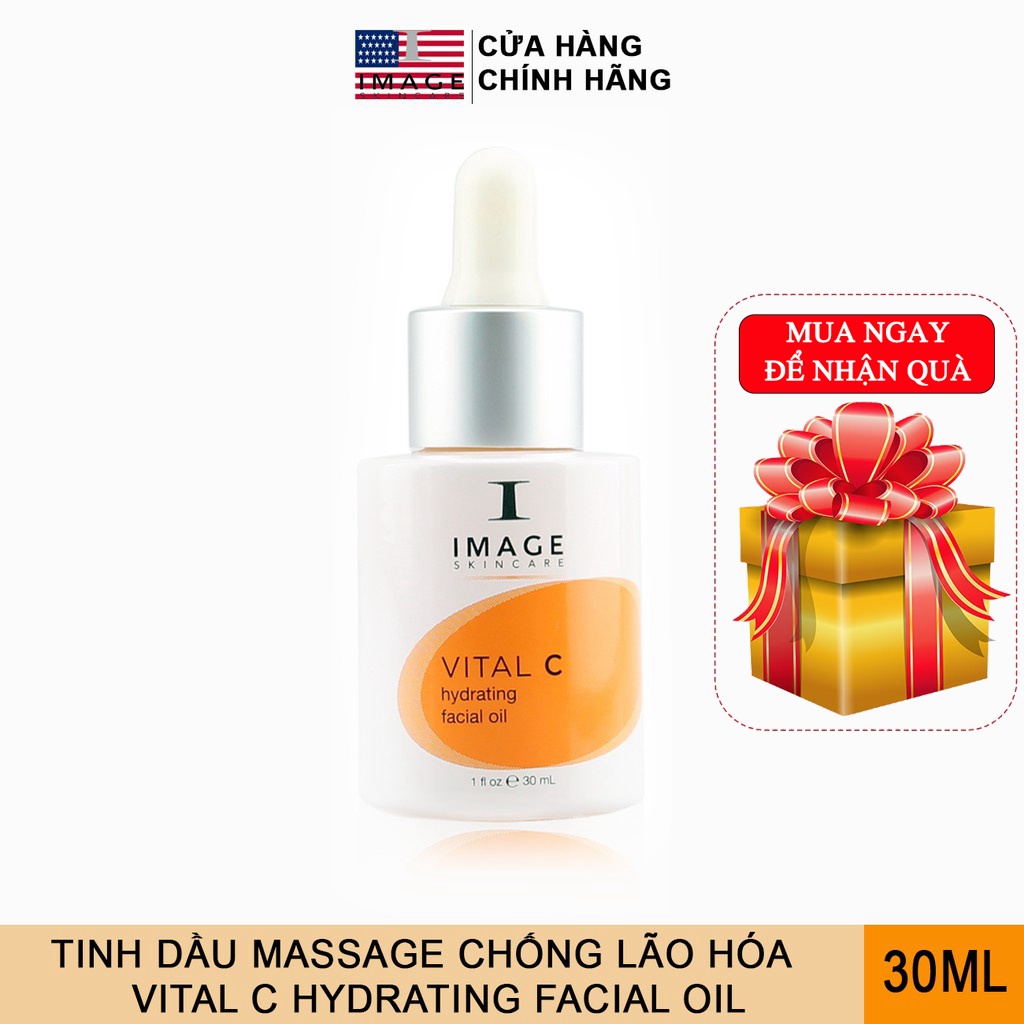 [CHÍNH HÃNG]  Tinh dầu massage chống lão hóa Image Skincare Vital C Hydrating Facial Oil 30ml