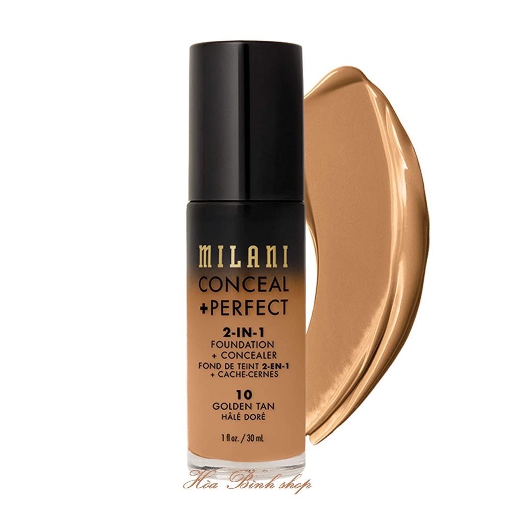 Kem nền MILANI Conceal + Perfect 2 in 1 Foundation &amp; Concealer (30ml)